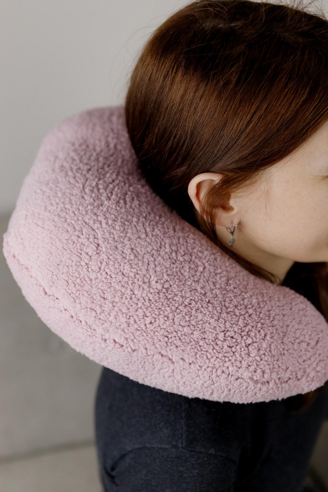 Подушка для путешествий Тедди TRAVEL розовый