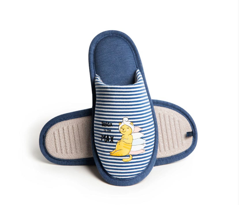 Капці домашні Twins HS-VL закриті зі смужкою р.40/41 синій