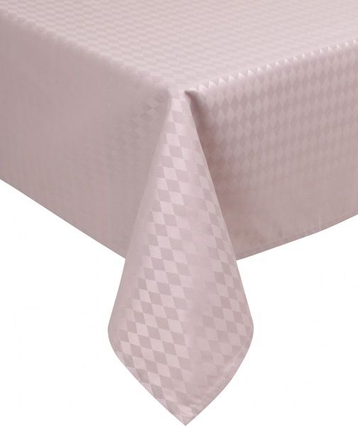 Скатерть Журавинка Ромбы тауп 150x200 см нежно-розовый La Nuit 