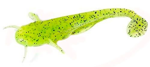 Виброхвост FishUp Catfish 3 75 мм 8 шт. #055 chartreuse/black