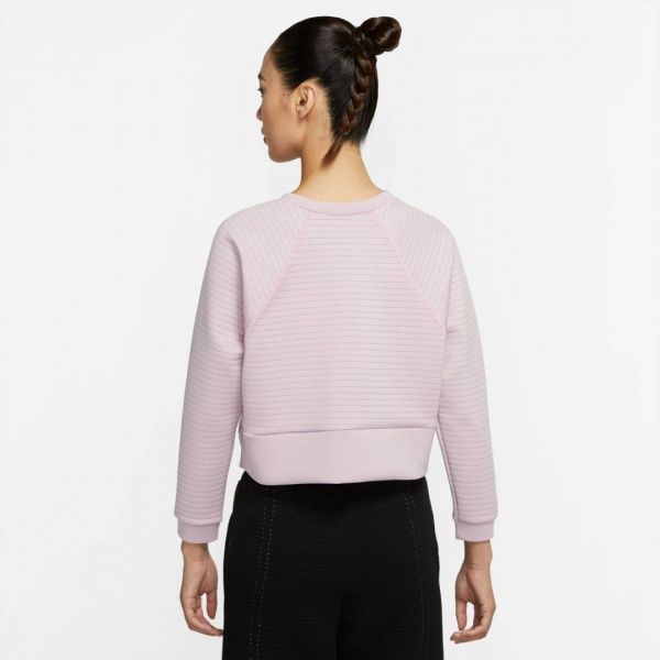 Джемпер Nike W NP LUX CLN DRY FLEECE CREW CU5745-516 р. L розовый