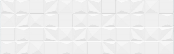 Плитка InterCerama Campo білий рельєф 2580 199 061/P 25х80 