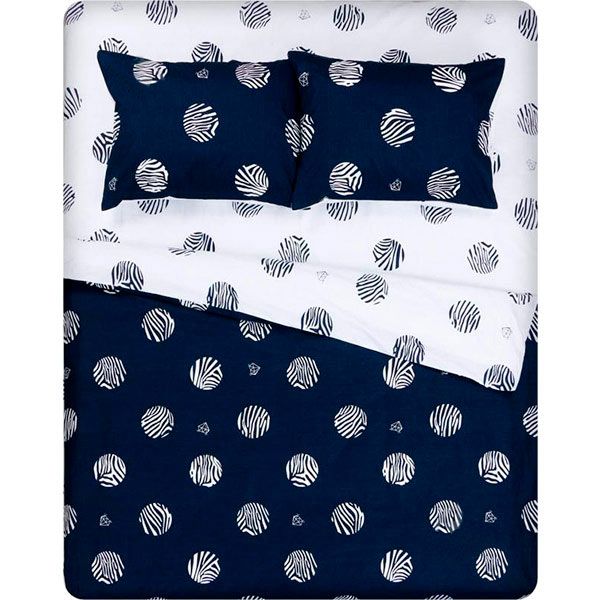 Комплект постільної білизни Leaf 1,5 синій La Nuit 