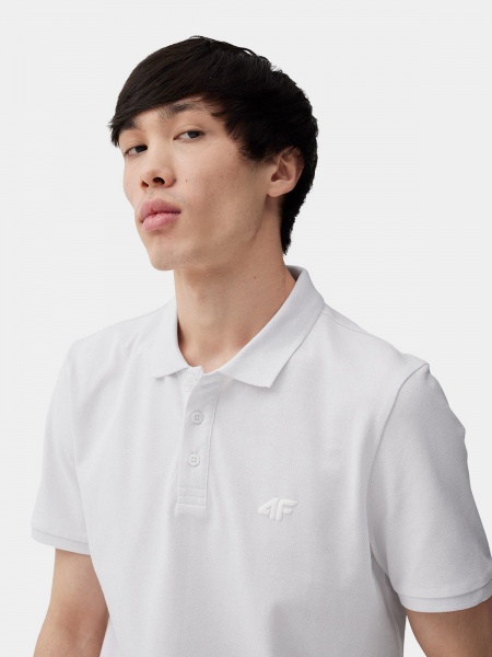 Поло 4F POLO SHIRT M137 4FRSS23TPTSM137-10S р.XL білий