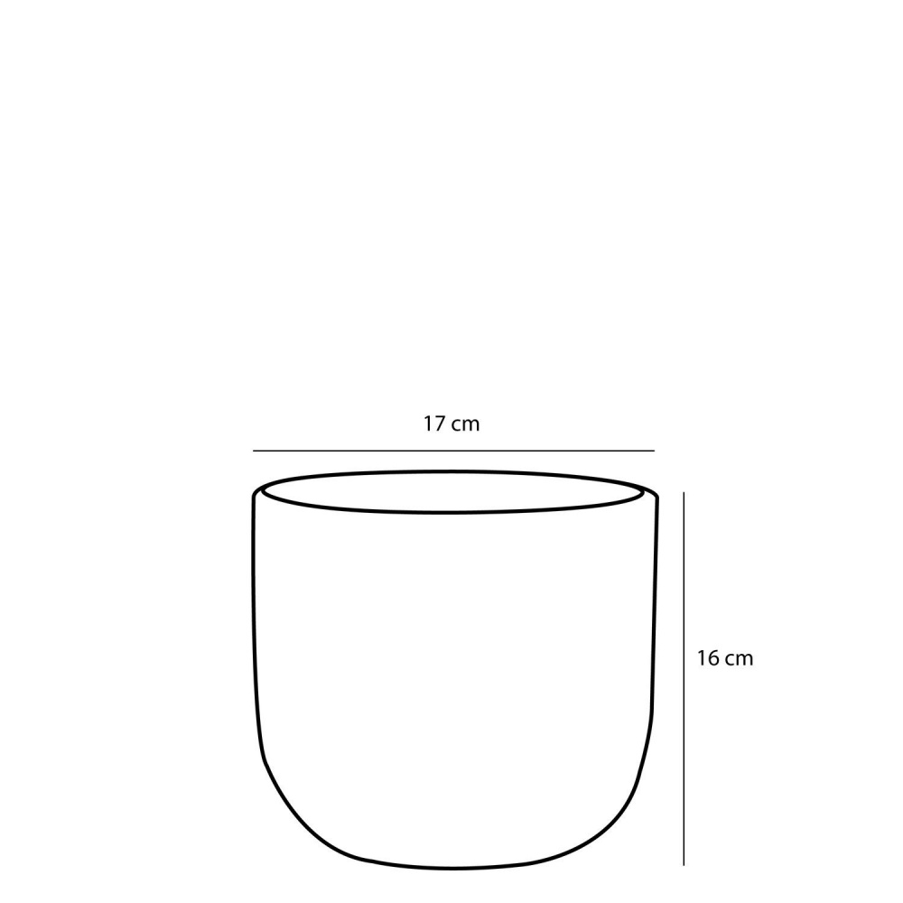 Вазон Edelman Nora pot round 17 см круглый 3,63 л темно-серый (1074628)
