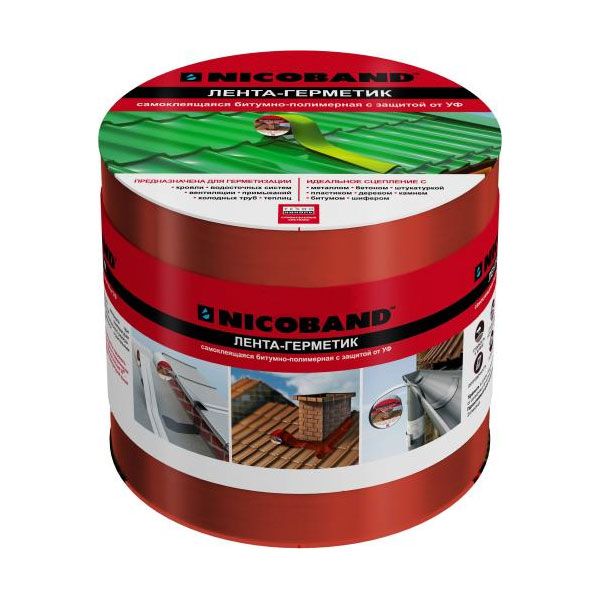 Кровельно-уплотнительная лента TECHNONICOL Nicoband 150 мм x 3 м красная