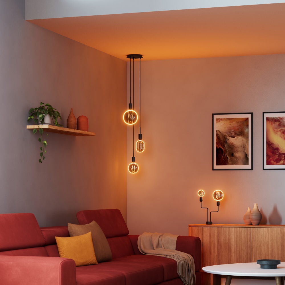 Лампа світлодіодна Ledvance Vintage 1906 Globe 130 Filament O Lamp DIM 1800K Smoke 4 Вт E27 1800 К 220 В прозора