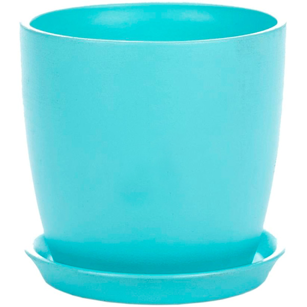 Горшок цветочный Надинкерамикс Сонет 3 л бирюзовый глянецевый 