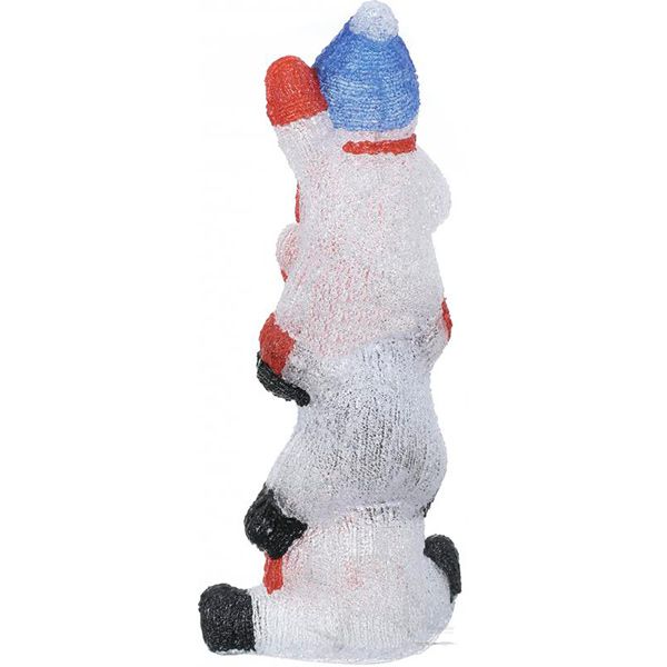 Светодиодная фигура литая Три снеговичка 60 LED 58 см