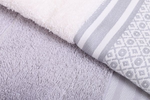 Набор полотенец Марина 2 шт. кремово-серый 