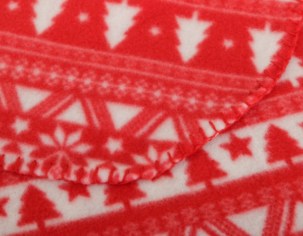 Плед NY Red Trees 125x150 см красный Luna 