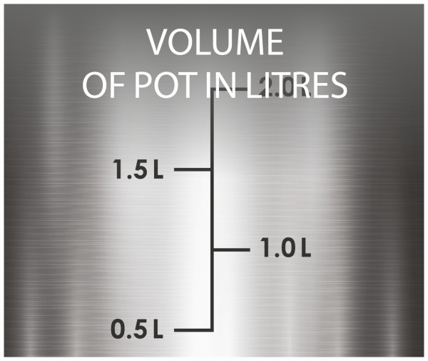 Ковш с крышкой 2 л 16 см Luxurios 26-238-037 Krauff