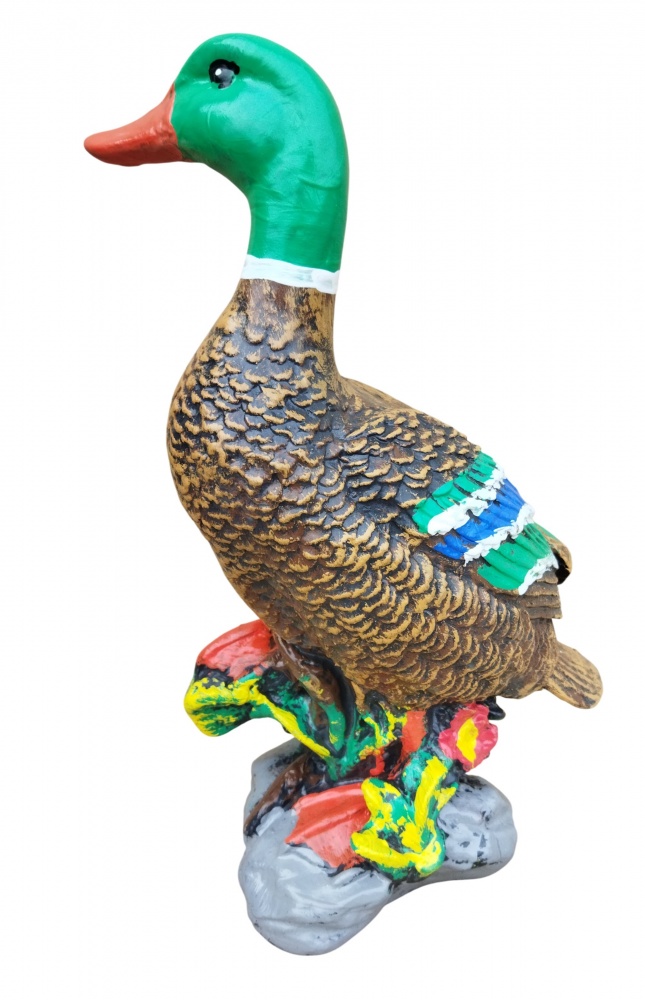 Скульптура садовая Наша Кераміка Утка на камне