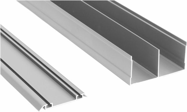 Направляющие рейки Doros 1.2 м 90x55 мм шампань