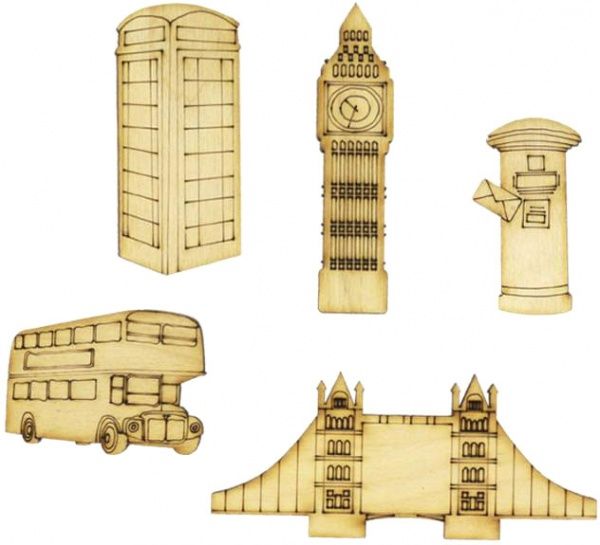 Заготовка для декорування Англія 5 шт Rosa Talent 