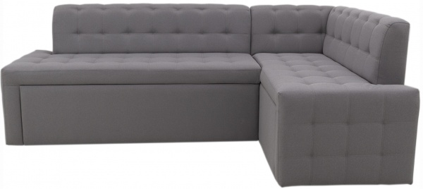 Куточок кухонний Кедр КАРАТ розкладний Г Мілос 84 світло-сірий 