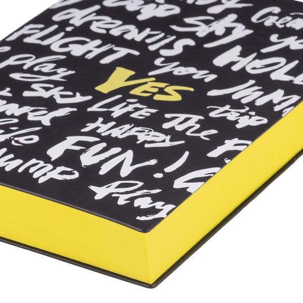 Щоденник недатований А5 Canzone чорний YES