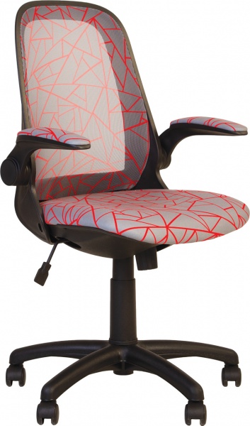 Кресло детское Nowy Styl GLORY GTP BLACK KIDS TILT PL62 (CH) OD-08/SPR-12 серый/красный 