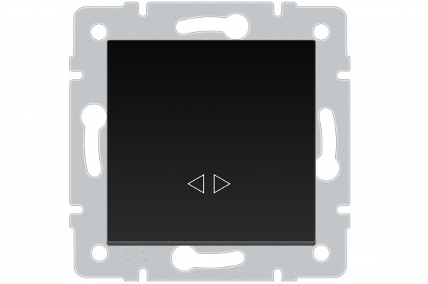 Механизм выключателя перекрестный одноклавишный HausMark Stelo без подсветки антрацит 501-4288-107