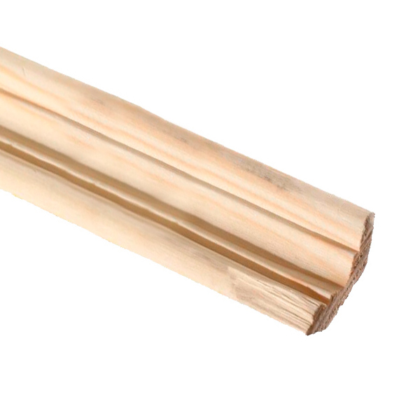 Плинтус фигурный срощеный Лесстройинвест 3000х35х35 мм сосна 1 сорт