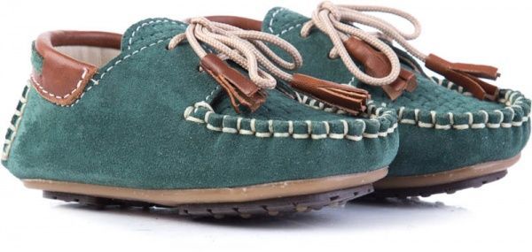 Пінетки дитячі MIRACLE р. 20 0-1-16-3 зелений із коричневим 