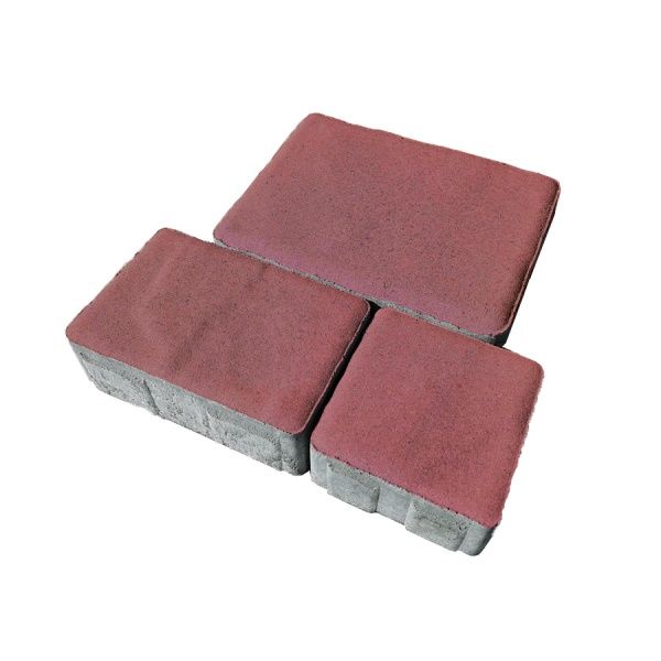 Тротуарная плитка Brukland Венеция красная Н= 60 мм