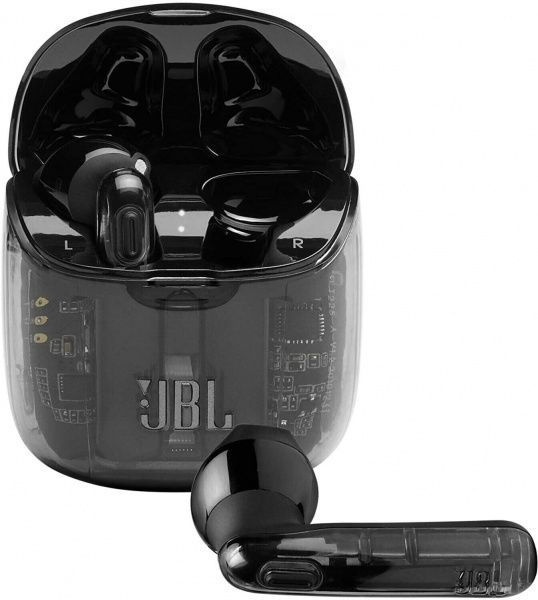 Навушники JBL® TUNE 225TWS transparent black (JBLT225TWSGHOSTBLK) 