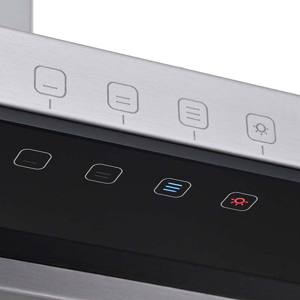 Вытяжка Pyramida HEF 22 inox/black 90 см