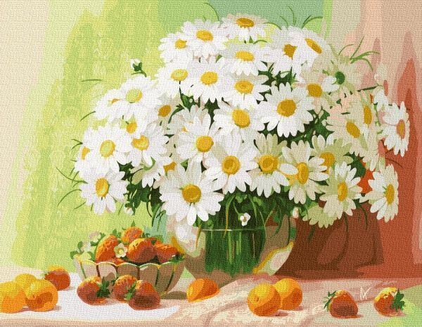 Картина за номерами Букет ромашок BookOpt 