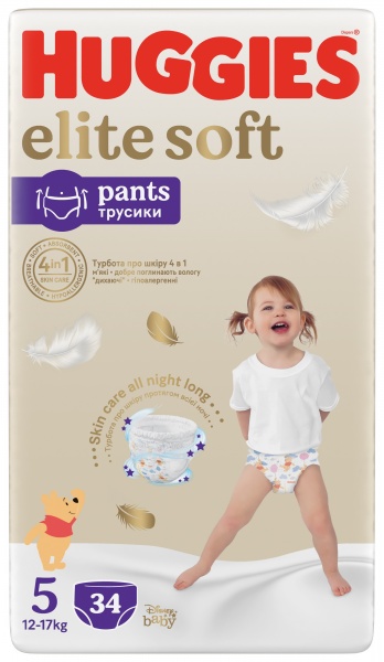 Подгузники-трусики Huggies ES Pant (5) Mega 12-17 кг 34 шт.