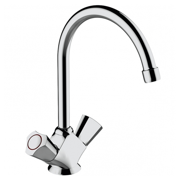 Змішувач для кухні Bravat Duo F7133186CP