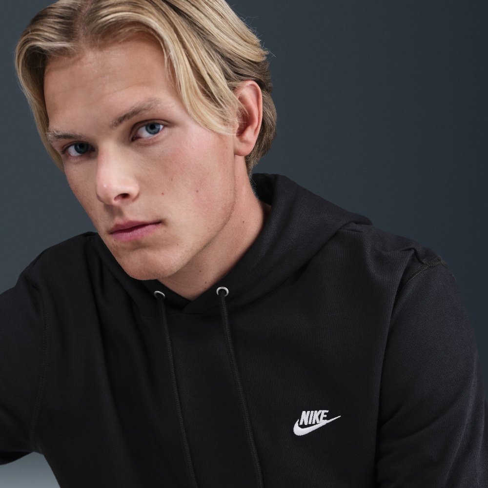 Джемпер Nike M NK CLUB KNIT PO HOODIE HV1151-010 р.L черный