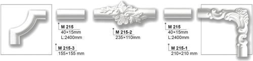 Декор М 215-2 20x195x235 мм