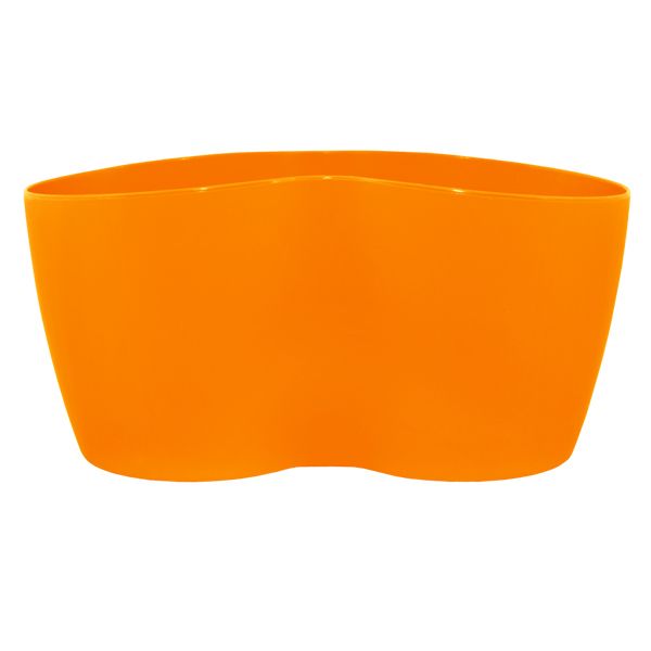 Горщик пластиковий Алеана Кактусник на 2 рослини фігурний 0,9л помаранчевий (113052) 