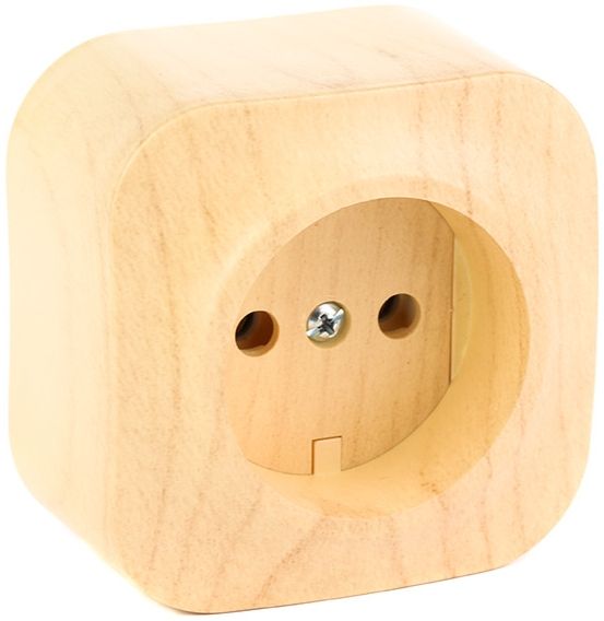 Розетка без заземления Legrand Quteo 2К 16 А 250 В без шторок дерево светлое 782270