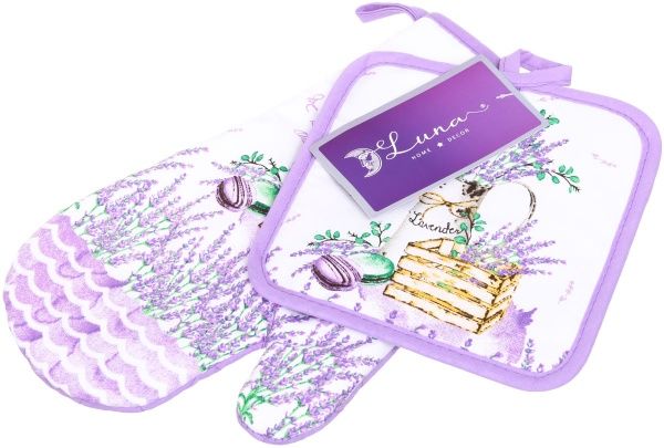 Набір кухонний Прихватка і рукавичка Luna Лаванда 