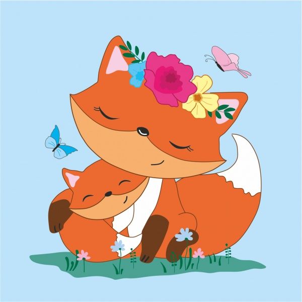 Розмальовка за контурами Мама і Я 20х20 см Rosa Kids 