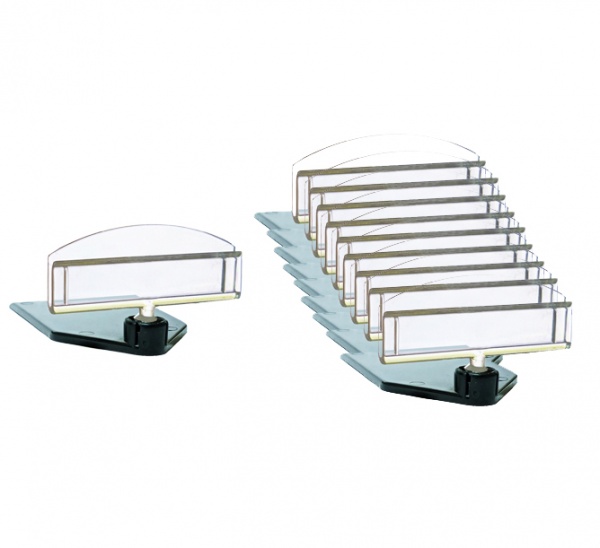 Цінникотримач на прямокутній підставці ножка 0 мм 10 шт.