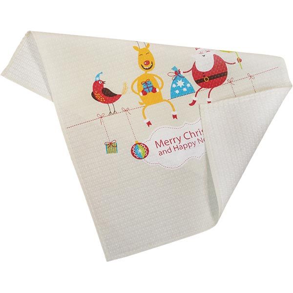 Полотенце вафельное Новый год 45x60 см