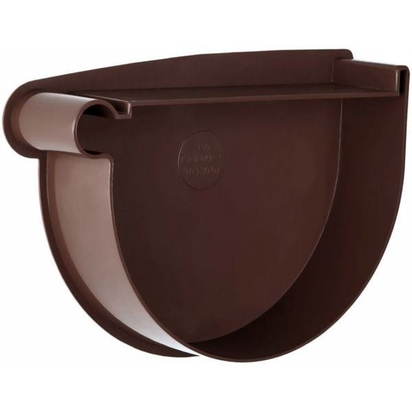 Заглушка лійки ліва RAINWAY d130 мм коричневий 