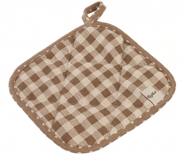 Прихватка Lucy клеточка 20x20 см бежевый La Nuit 