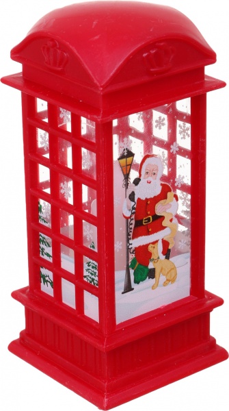 Фонарь декоративный телефонная будка XFD-3132 светодиодная (LED) 11 см 