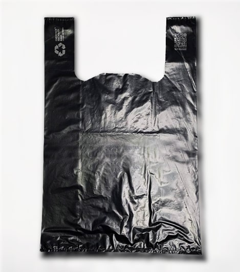 Пакет-майка Cherpack Recycled чорні 34x55 мм 50 шт.