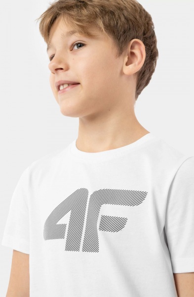 Футболка 4F TSHIRT M641 4FJMM00TTSHM641-10S р.158 білий