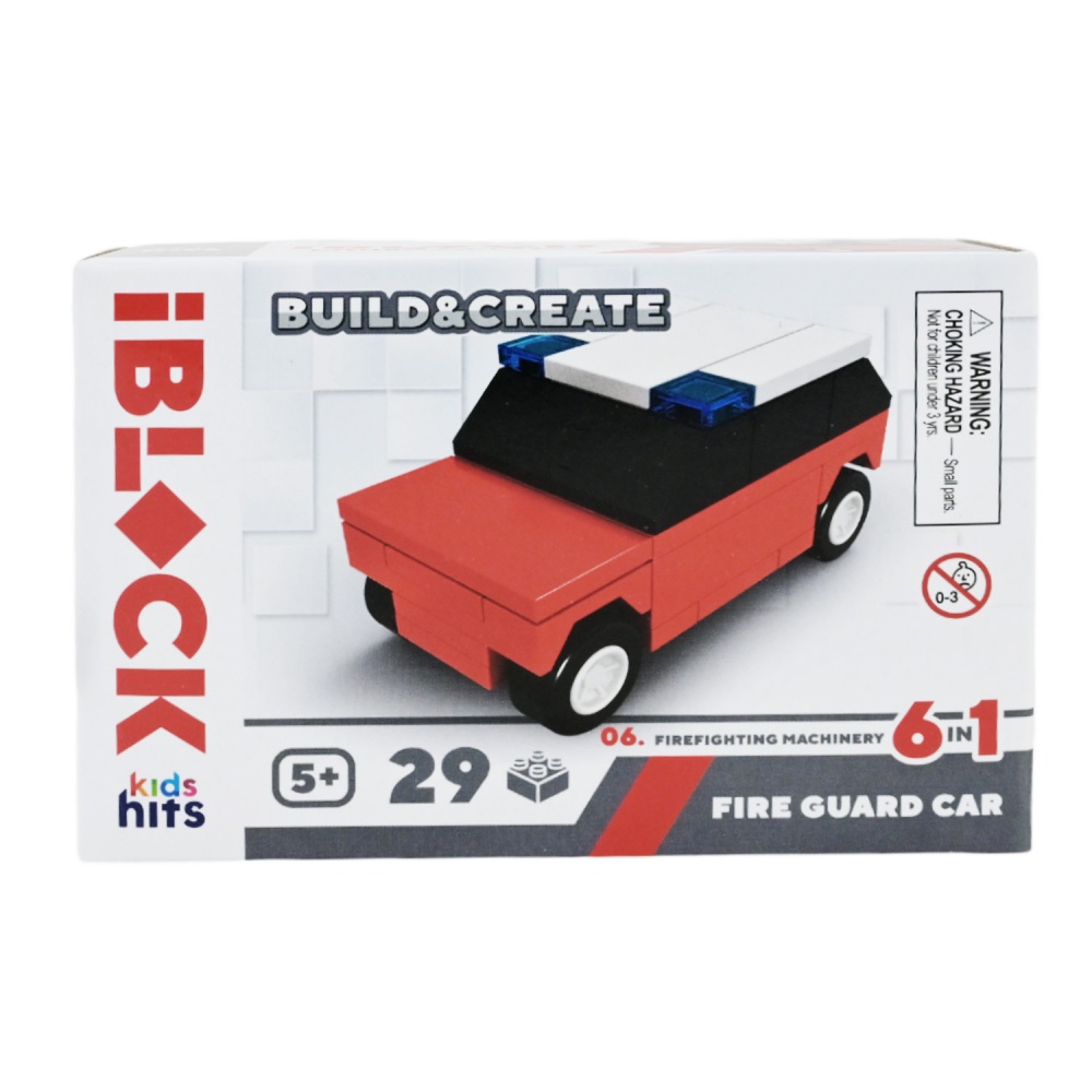Игрушка-конструктор Iblock Kids hits JUNIOR Пожарная (в ассортименте) KH51/004