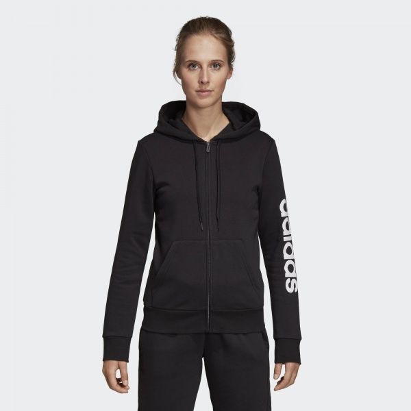Джемпер Adidas W E LIN FZHD FL DP2417 р. S чорний