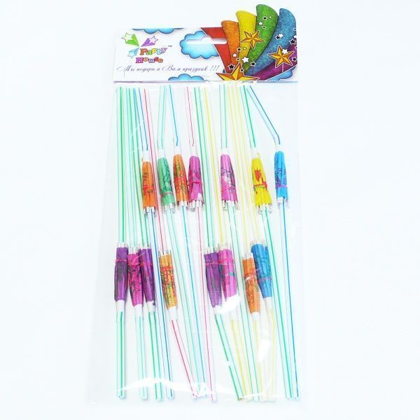 Набір Party House трубочки-парасольки 15 шт.(6928883576235)