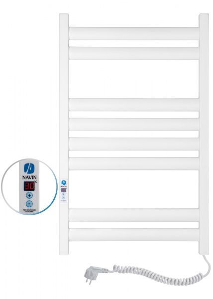 Рушникосушарка електрична NAVIN Ellipse 500х800 Digital права білий оксамит (12-845052-5080)