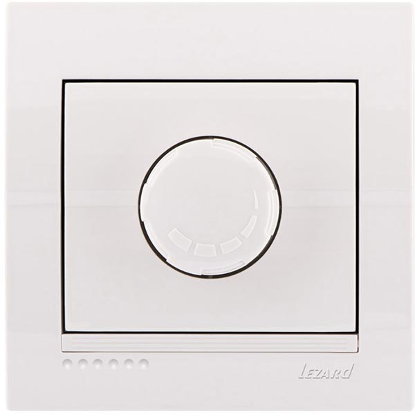 Светорегулятор поворотный Lezard DERIY 10 А 250 В 800Вт IP20 белый 702-0202-115