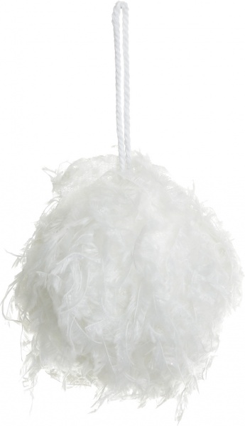 Шар новогодний Shunda пенопластиковый 80 мм белый SDA212980W